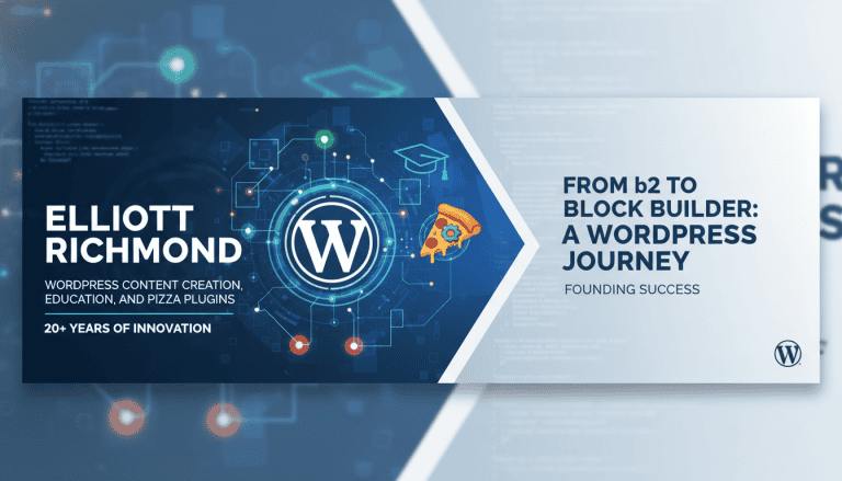 Elliott Richmond on WordPress Content Creation, Education, and Pizza Plugins