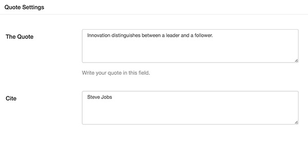 Quote Format Post Option