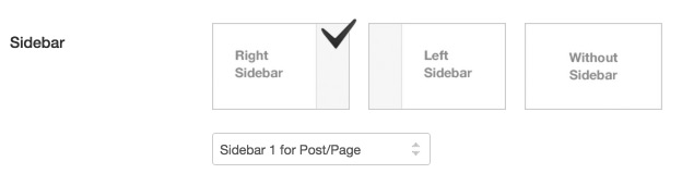 Sidebar layout