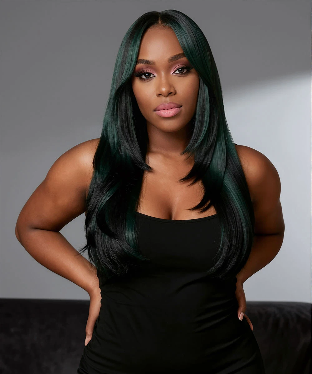 AI hairstyle changer result created with SeaAI