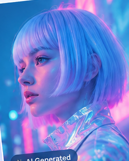 AI generated cyber portrait