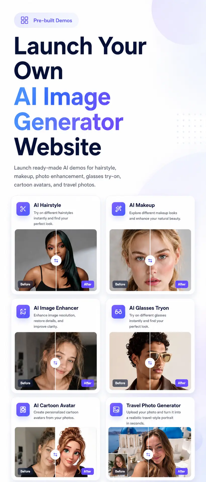 SeaAI – AI Image Generator SaaS WordPress Theme